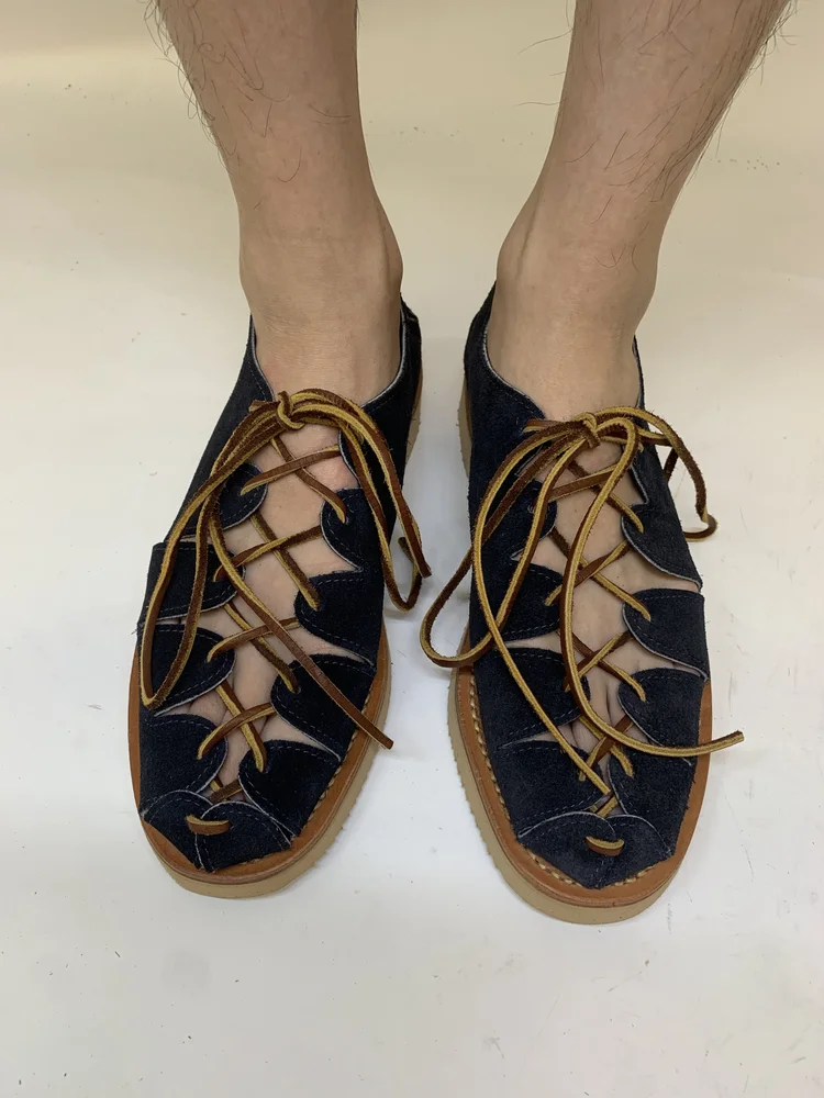 SAMPLE #79 - Ghillie Moc w/ Vibram Sole - Size 9 US E-Width — YUKETEN