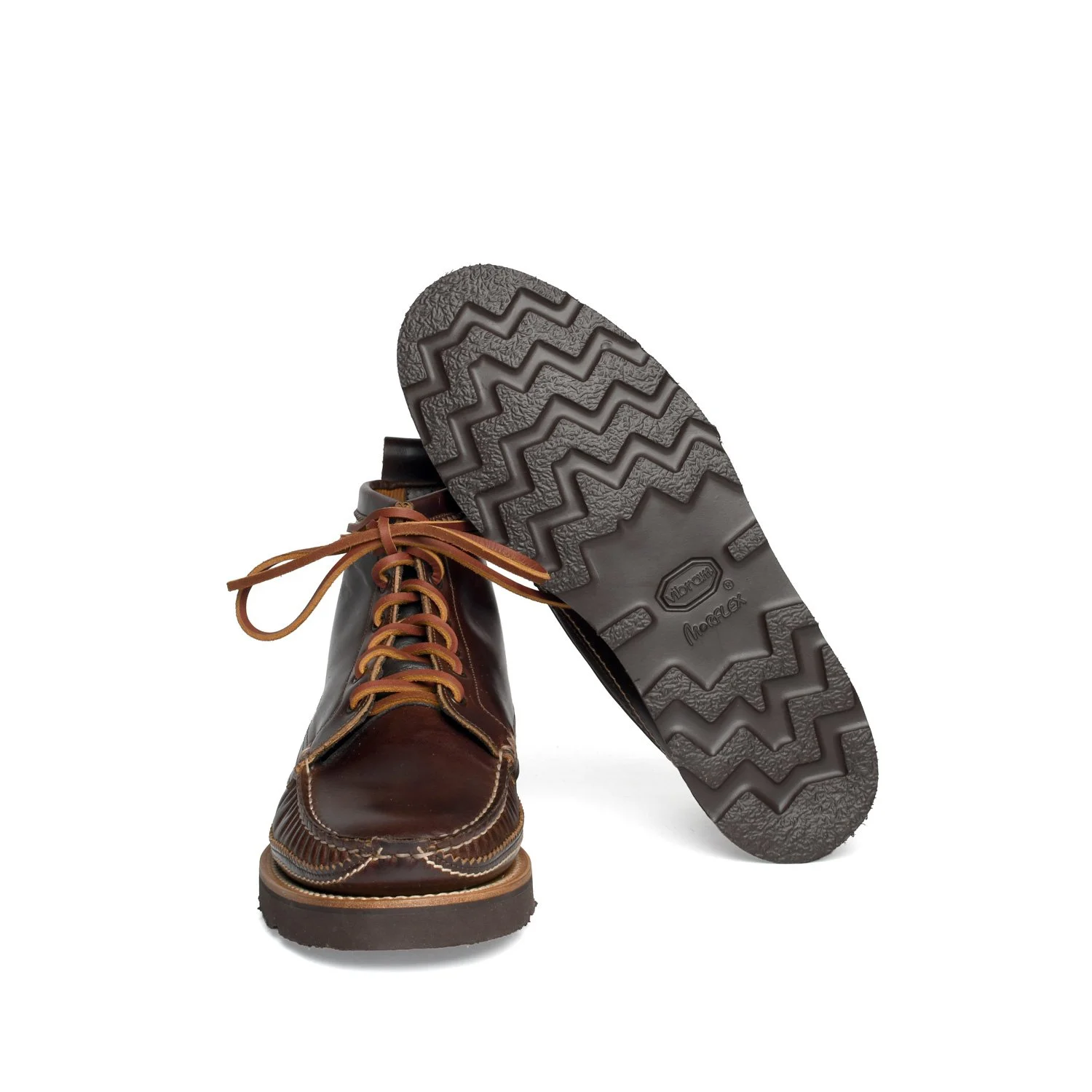 Maine Guide 6 Eye DB Boots - Truffle Brown — YUKETEN