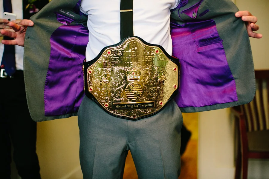 WWE Title Belt Wedding