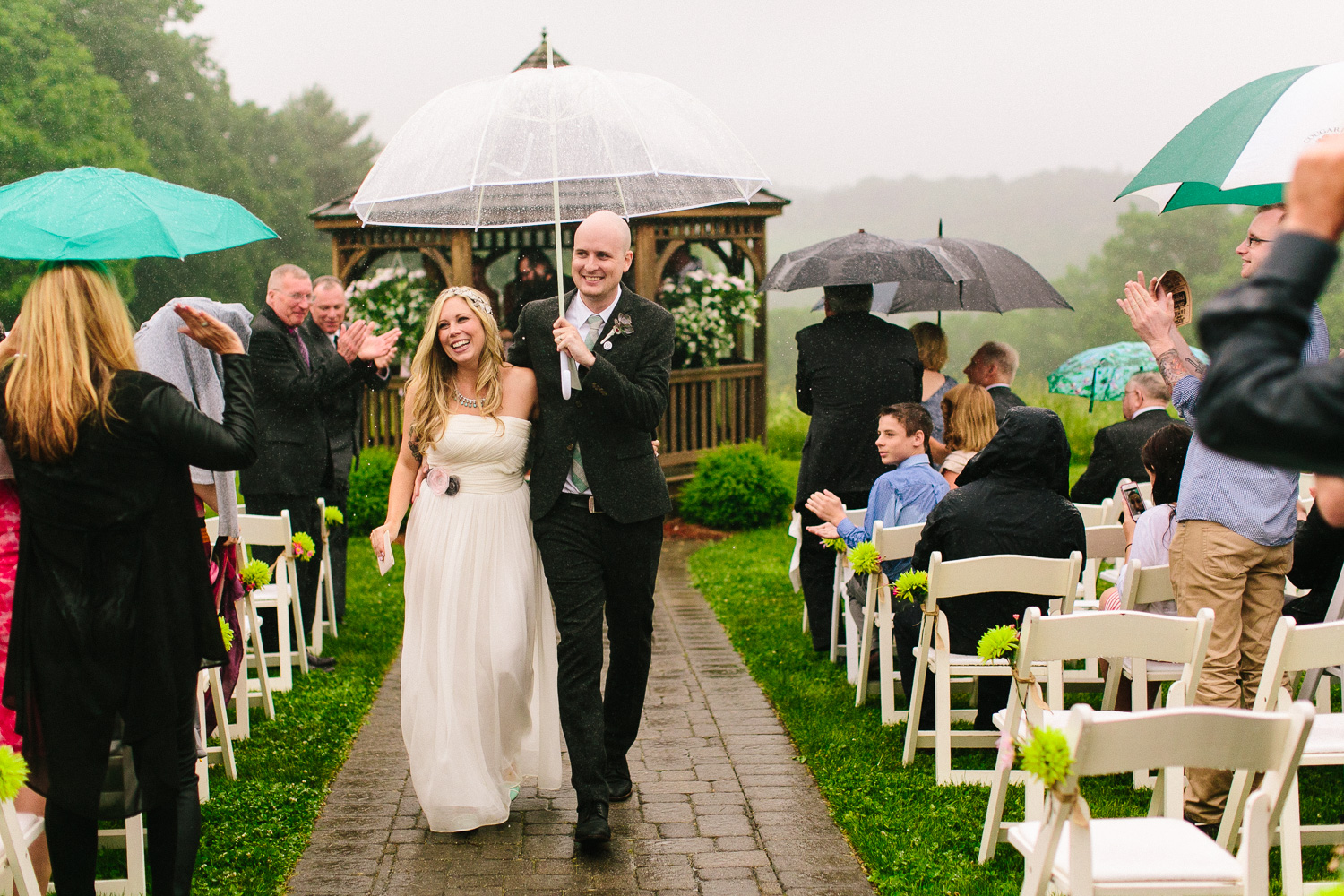 Wedding Ceremony Rain