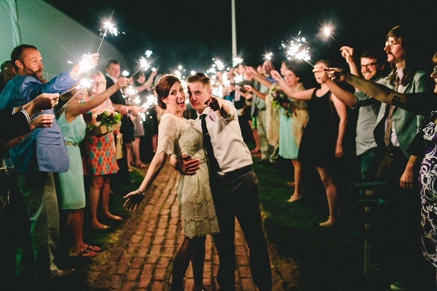 Wedding Sparkler Exit