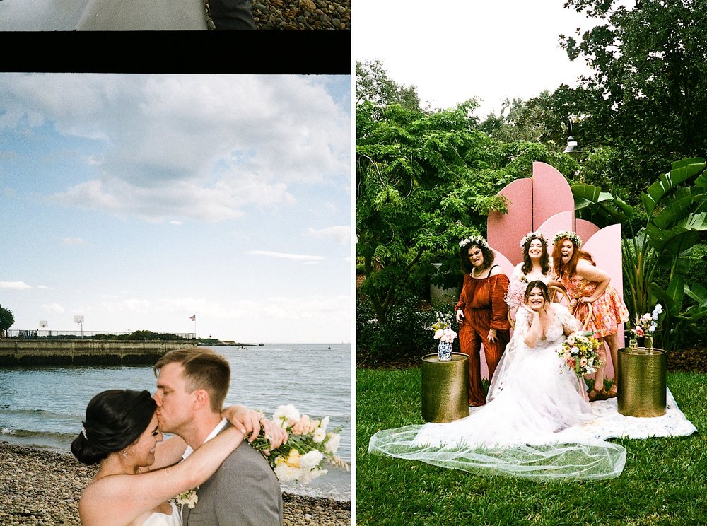 Film-ZacWolfPhoto-3-5_Film-ZacWolfPhoto-3-4_Florida Bridesmaids_Bride and groom kissing on beach.jpg