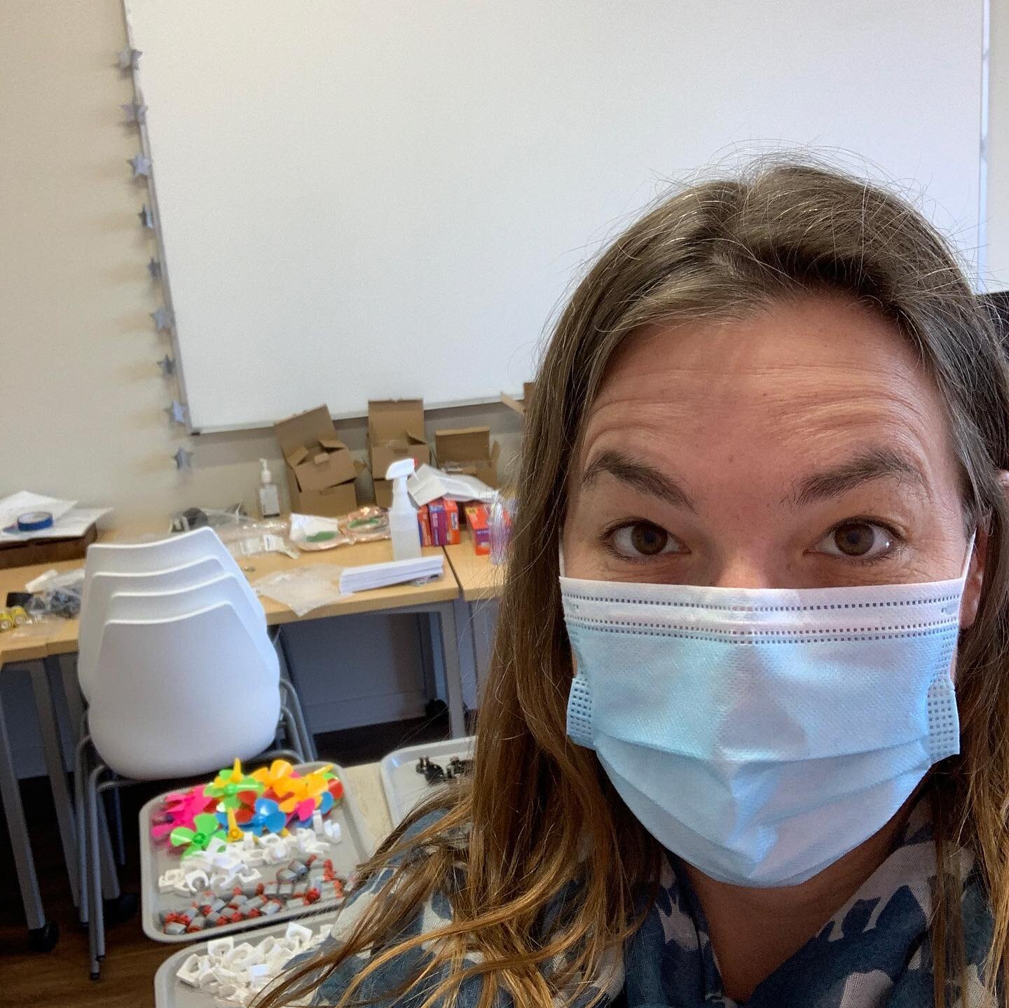 Tomorrow is the first day of #distancelearning at Millennium! What&rsquo;s in store for the new school year, you ask? STEM Guide Lindsay is burning that midnight oil preparing kits and soldering mini solar panels for her quests! 💫 #millenniumschool 