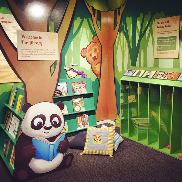 I painted the reading Panda bear!