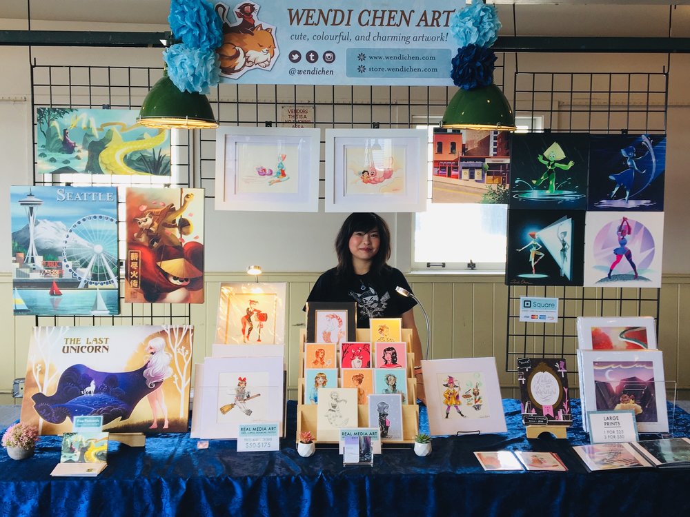 2019 Craft Fair Set-Up at Pike Place Market