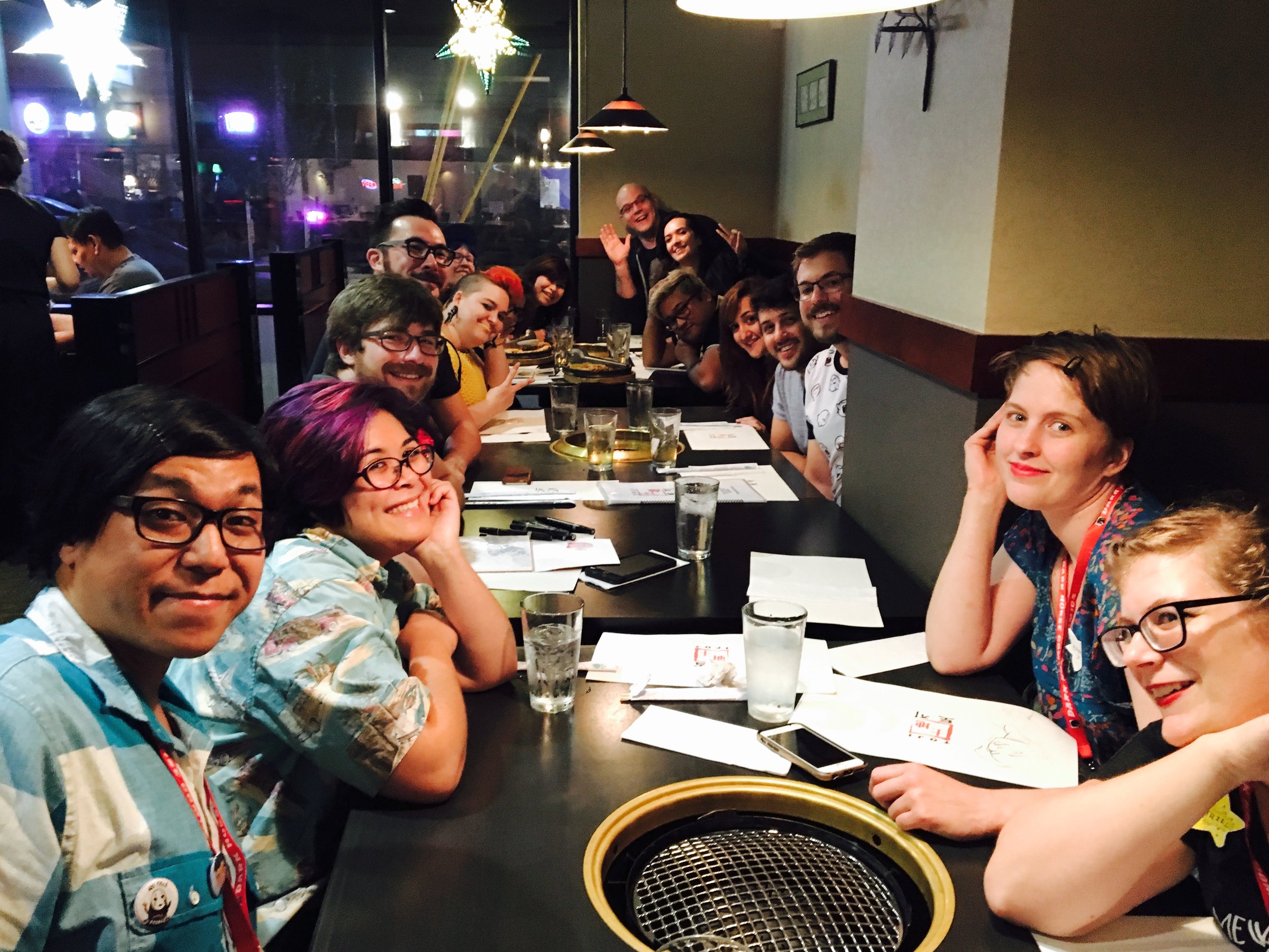 Post-convention dinner group