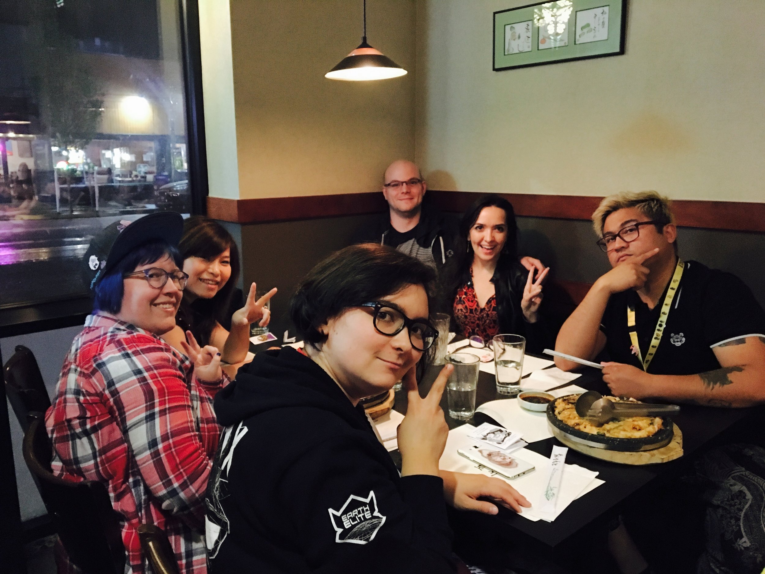 Post-convention dinner group
