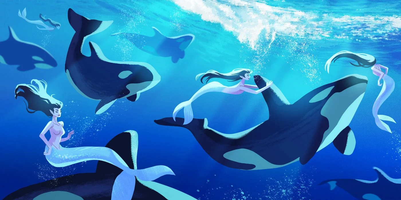 Personal Art: Mermaids &amp; Orcas