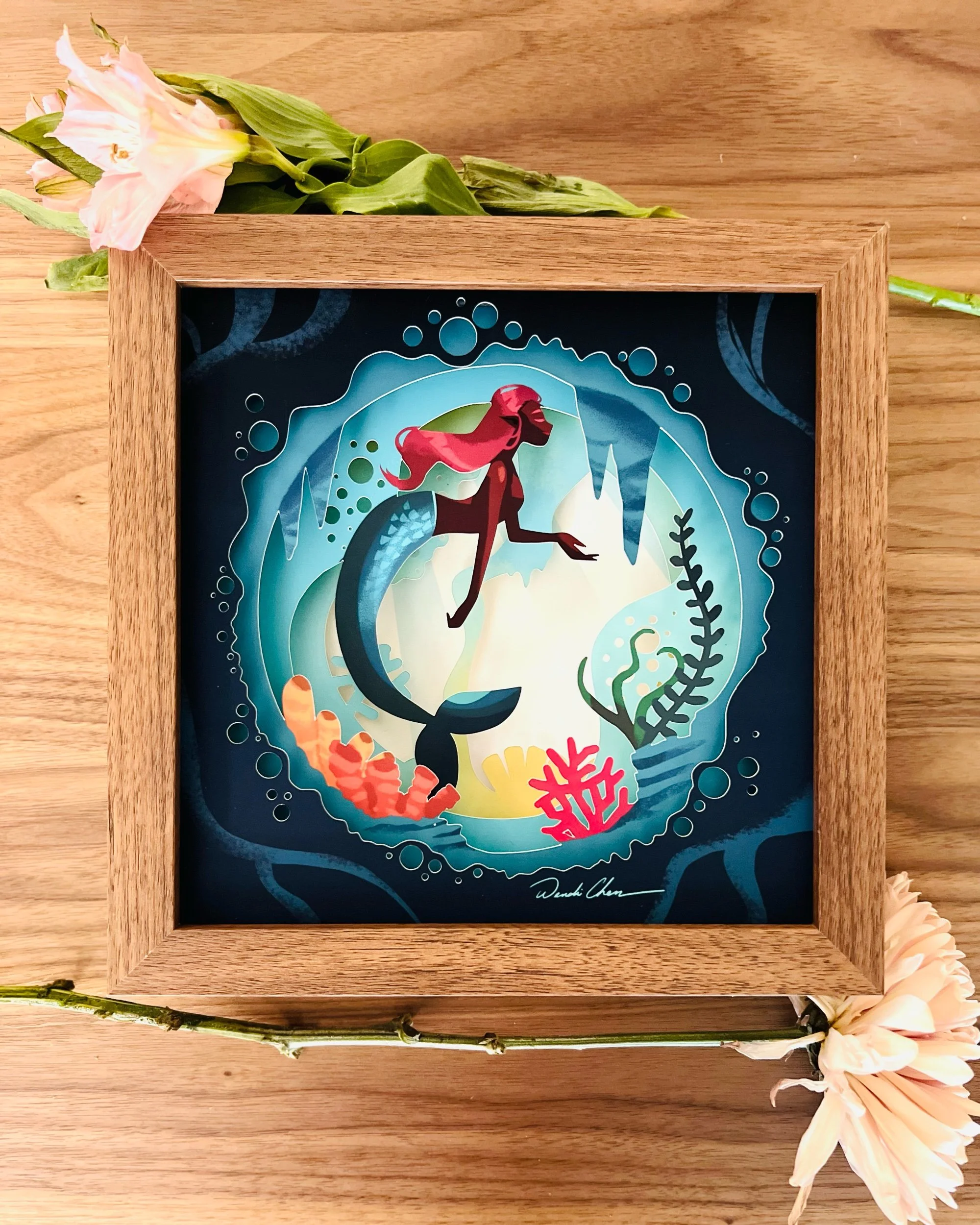 Handmade Paper Shadowbox