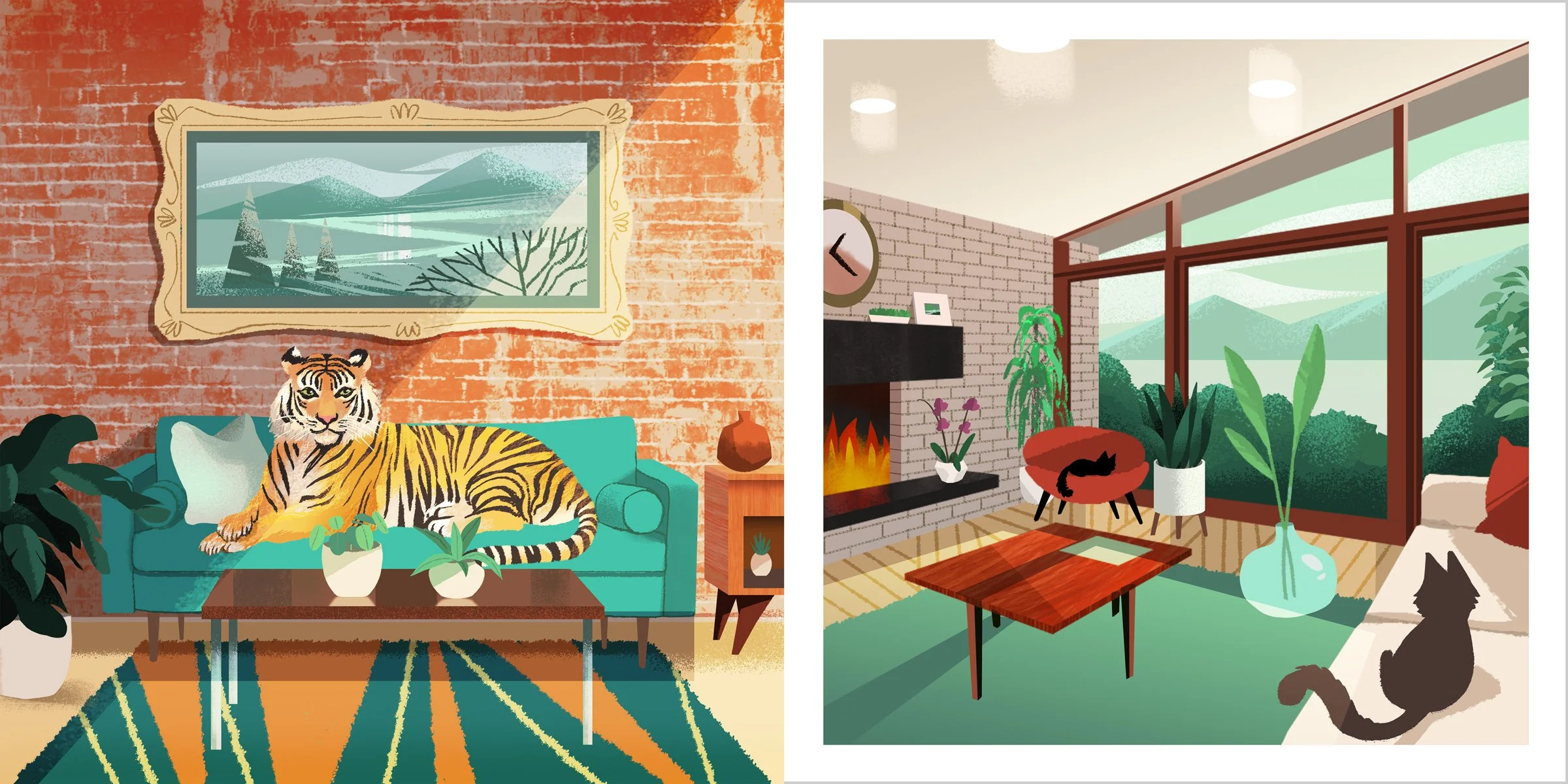 Two Page Spread, Love Tide: The Art of Wendi Chen