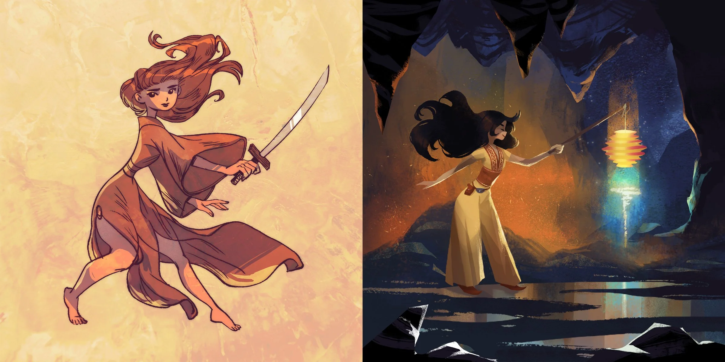 Two Page Spread, Love Tide: The Art of Wendi Chen