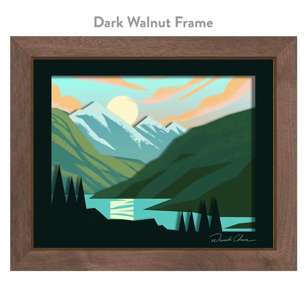 shadowbox_PNWmountains_FrameDarkWalnut.jpg