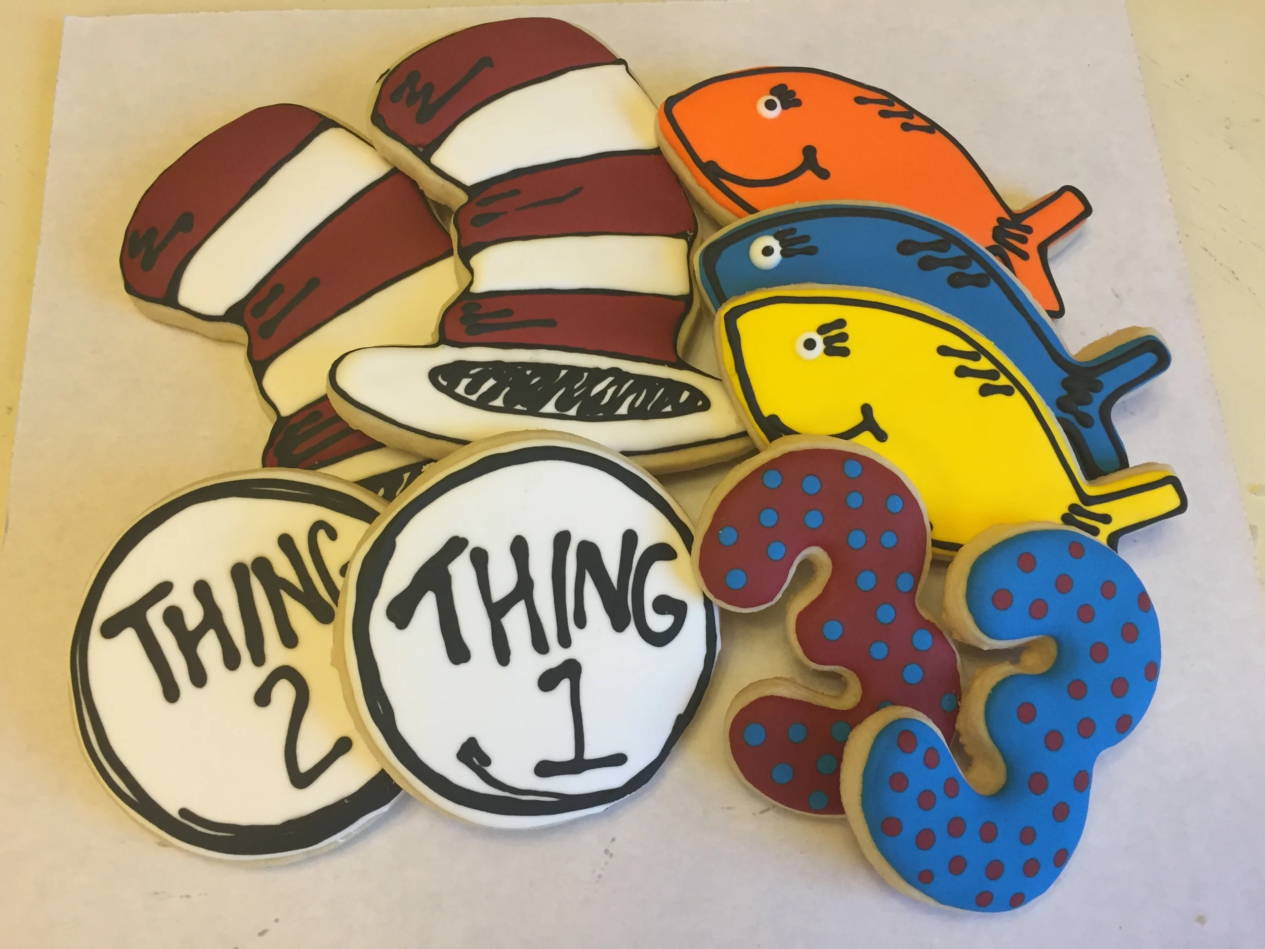 Cat in the Hat Sugar Cookies