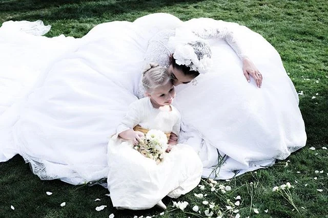 *inaudible language* &amp; then her earrings got caught in the flowergirl's hair