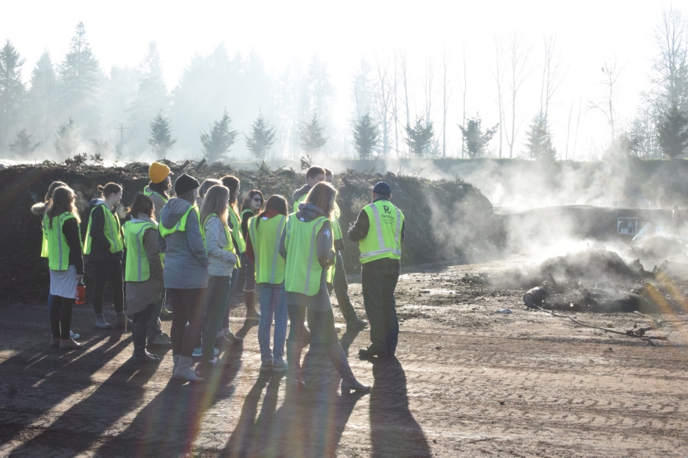 Watching the steam rise at the Nature's Needs composting facility in North Plains