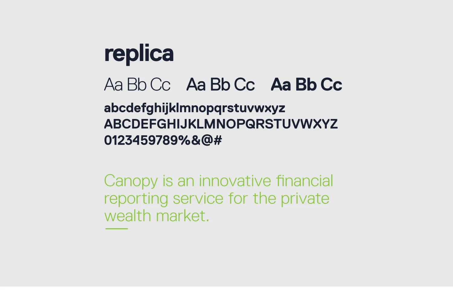 canopy typography