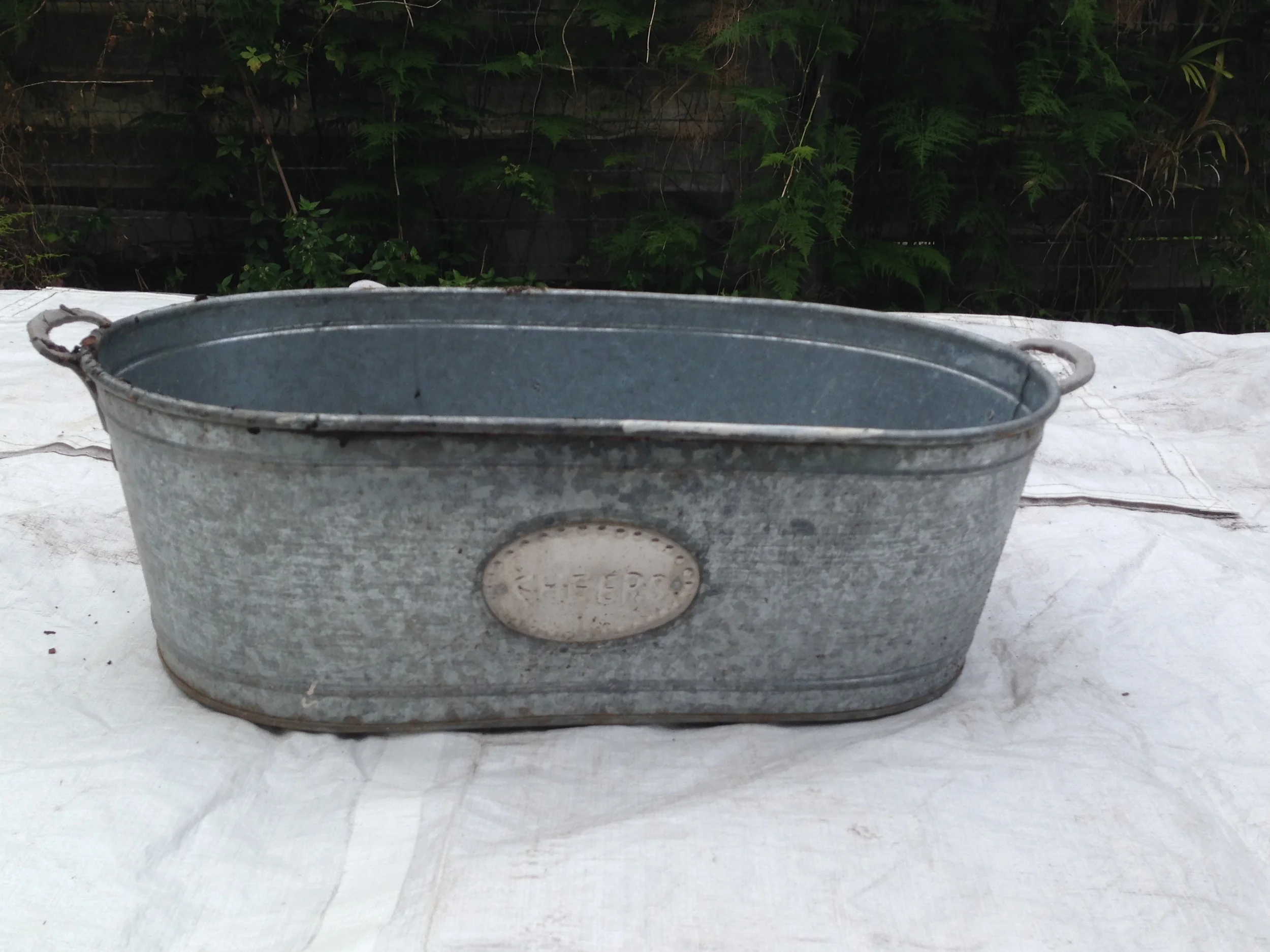 vintage metal container