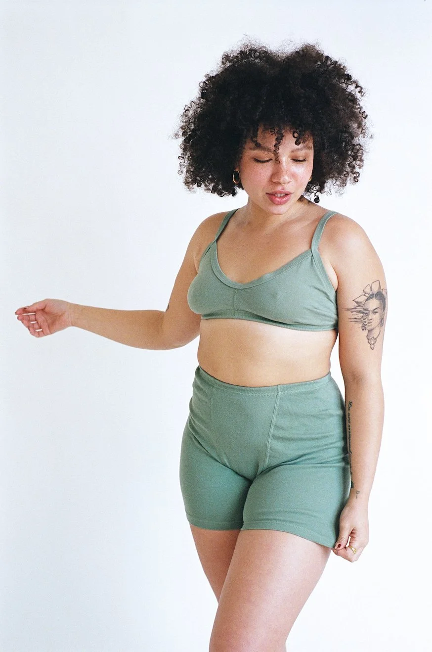 mermaid smile bra stretch shorts 2.jpeg