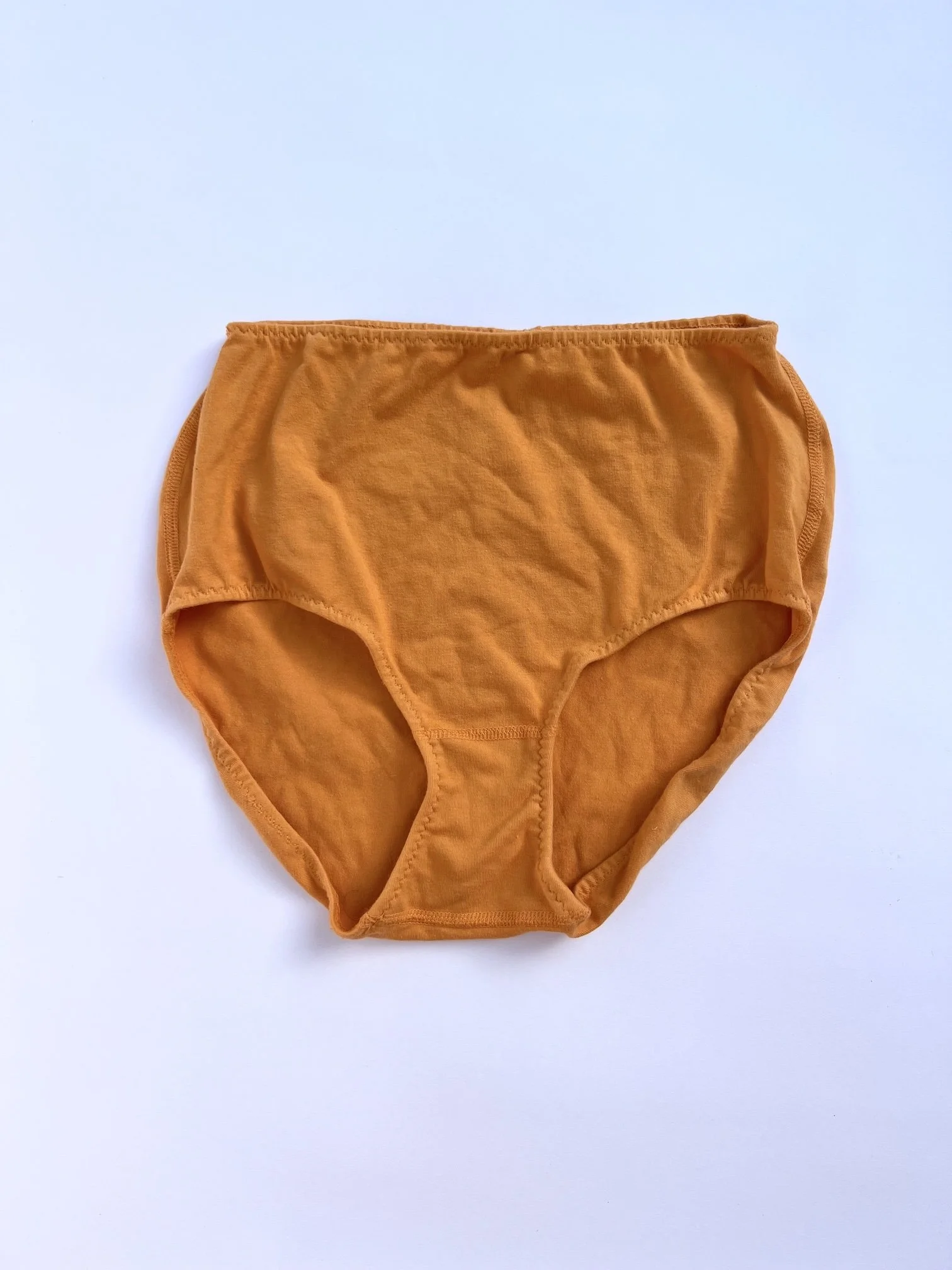 apricot orange x high rise organic cotton underwear