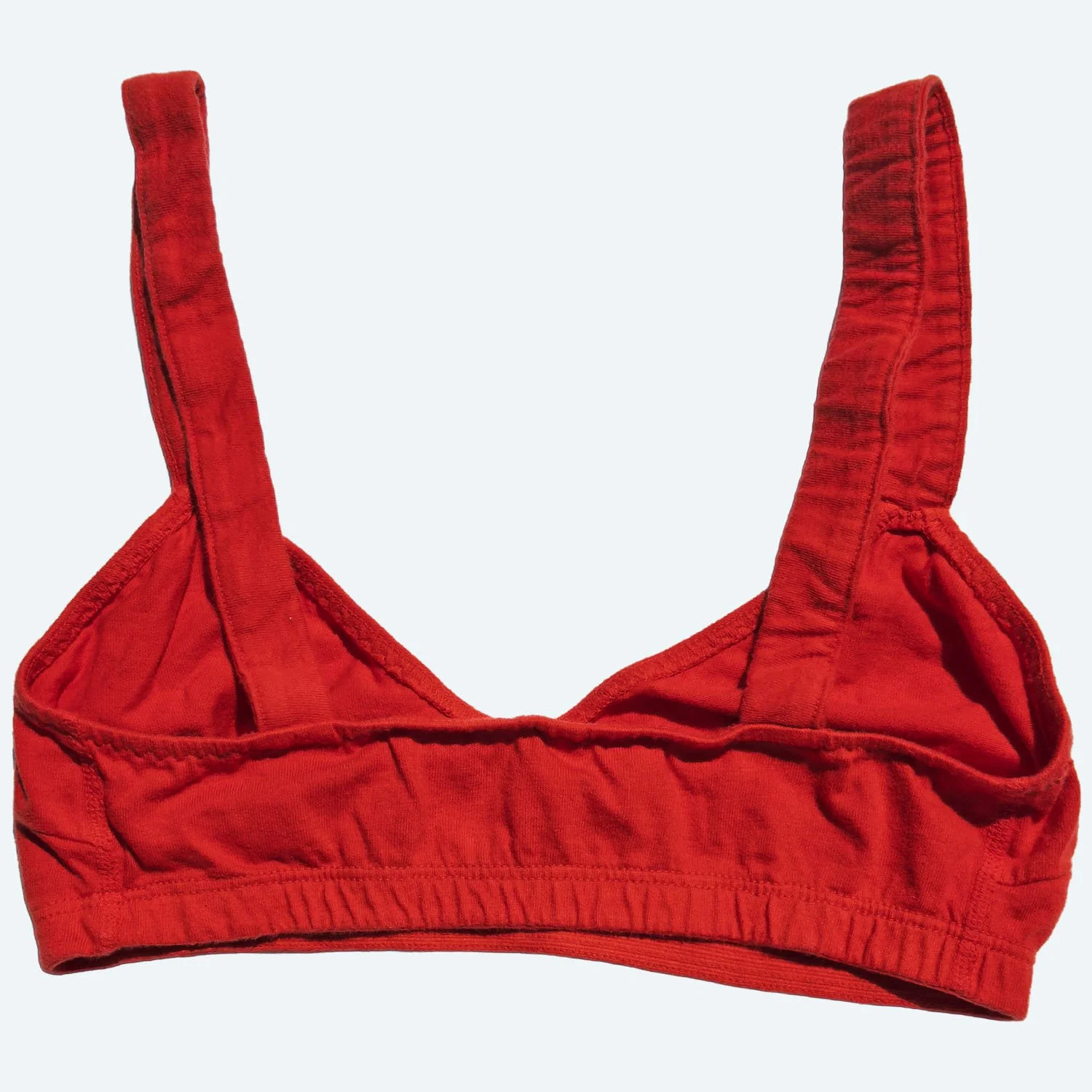 red full bra organic cotton back