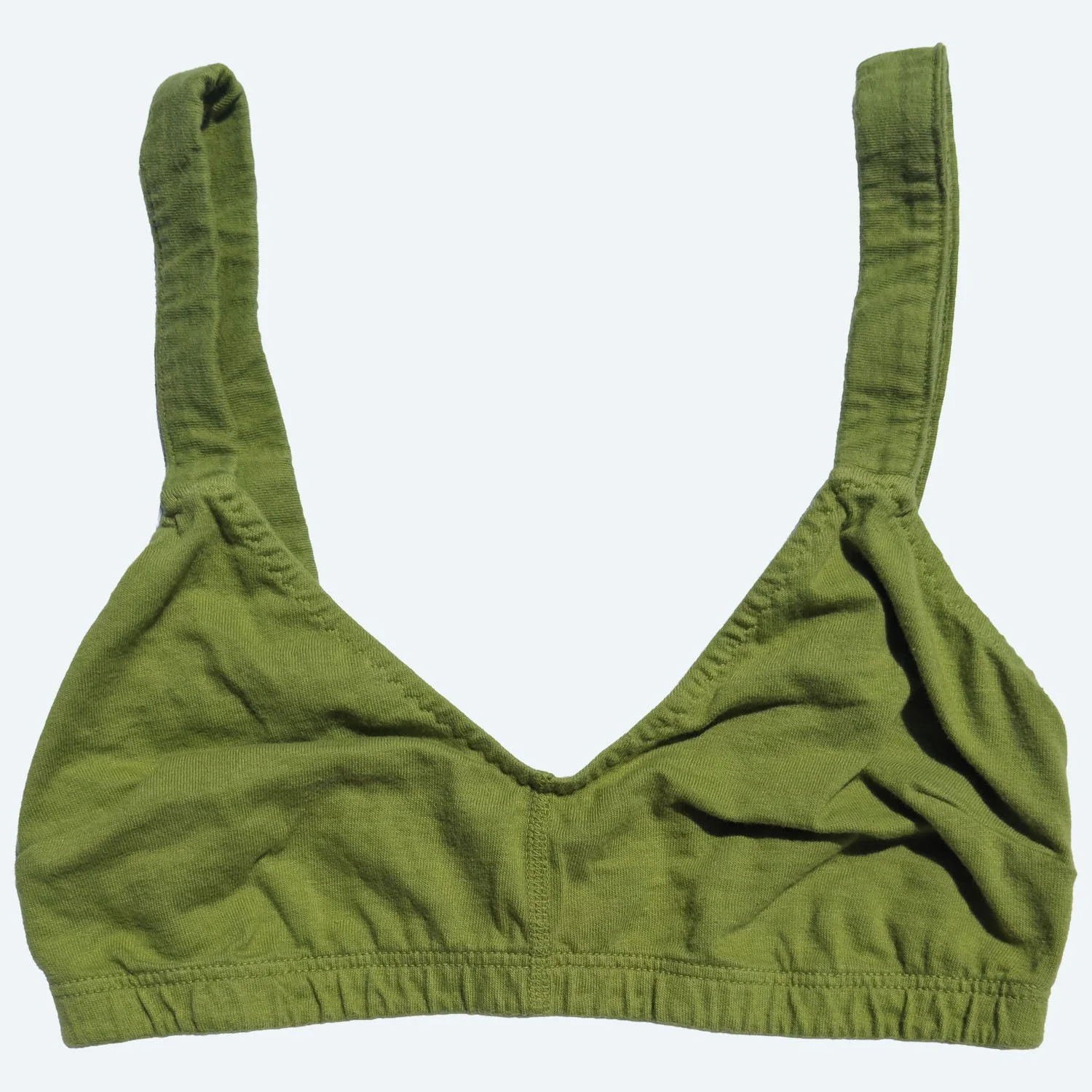 moss green full bra organic cotton made in USA