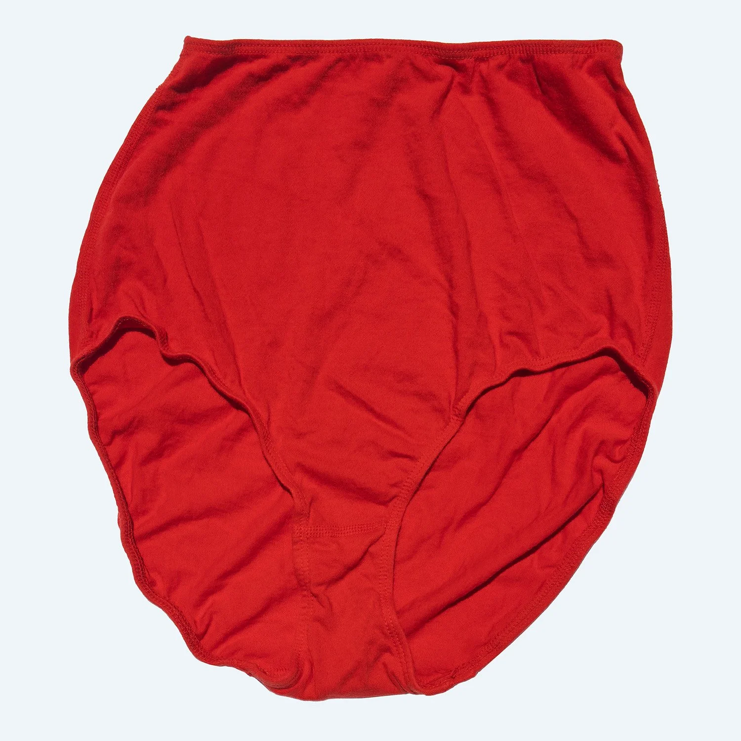 red super high rise underwear organic usa grown cotton