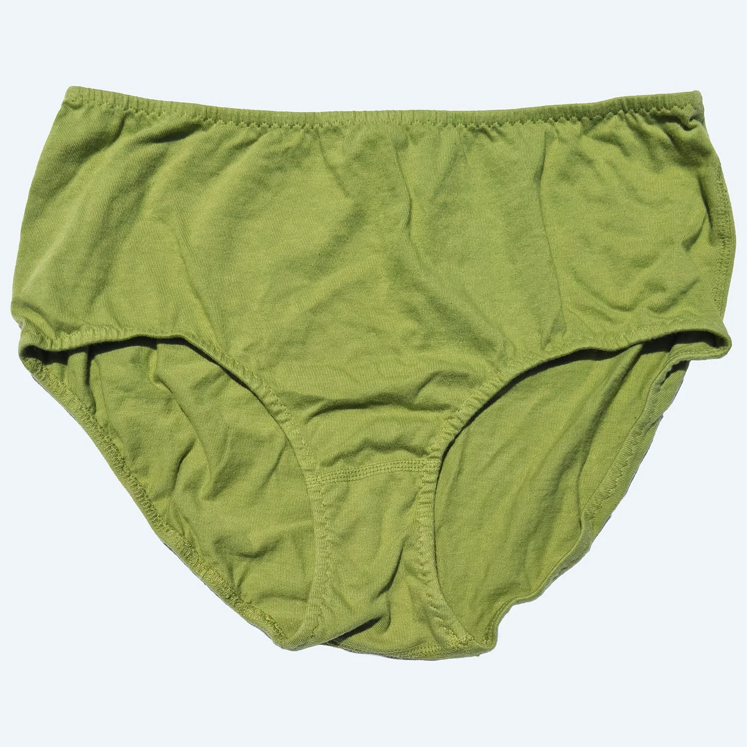 moss green high rise underwear organic cotton made in USA