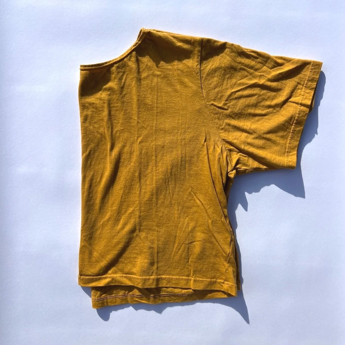 gold crop top organic cotton light weight