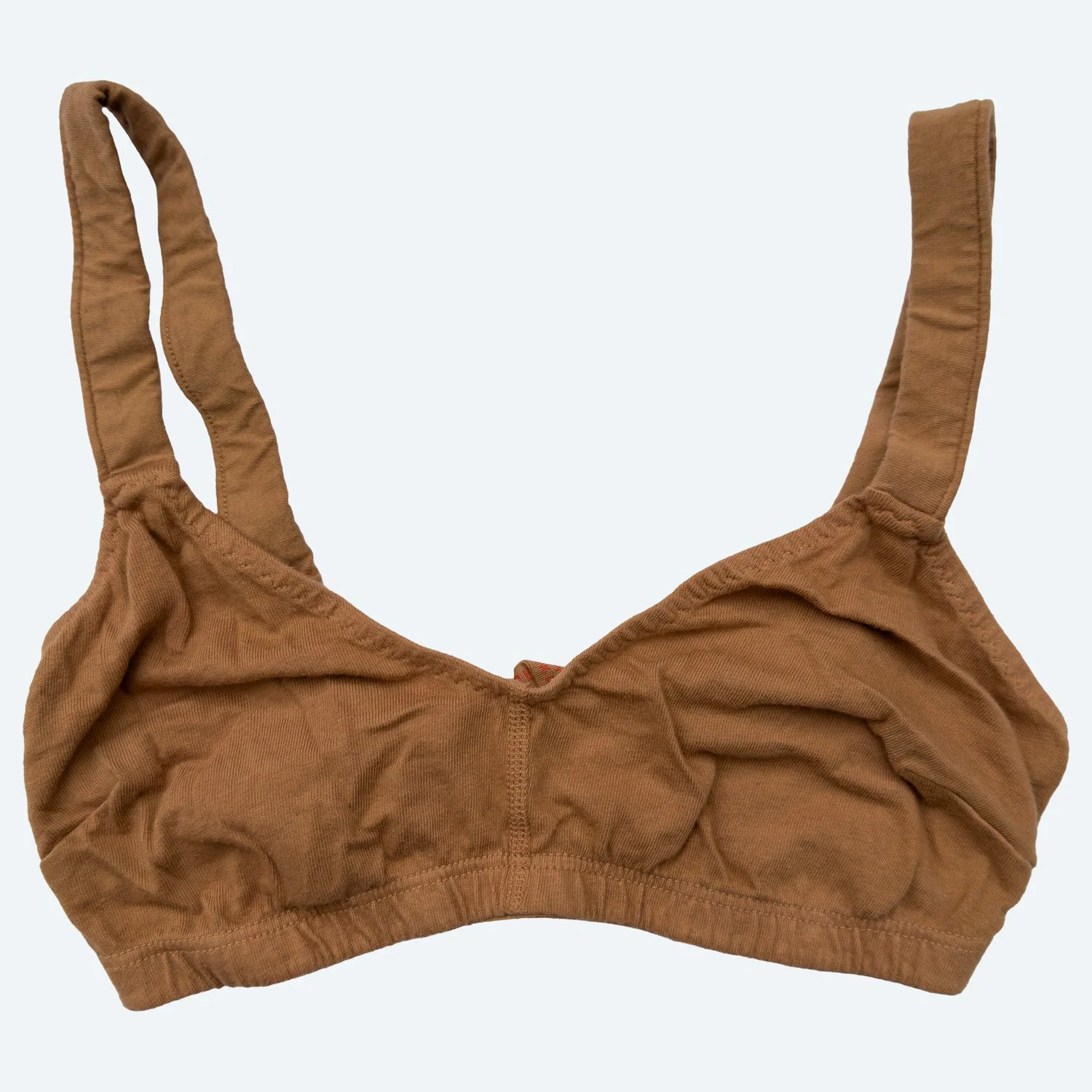 Full Bra in Almond, laid flat, front view.