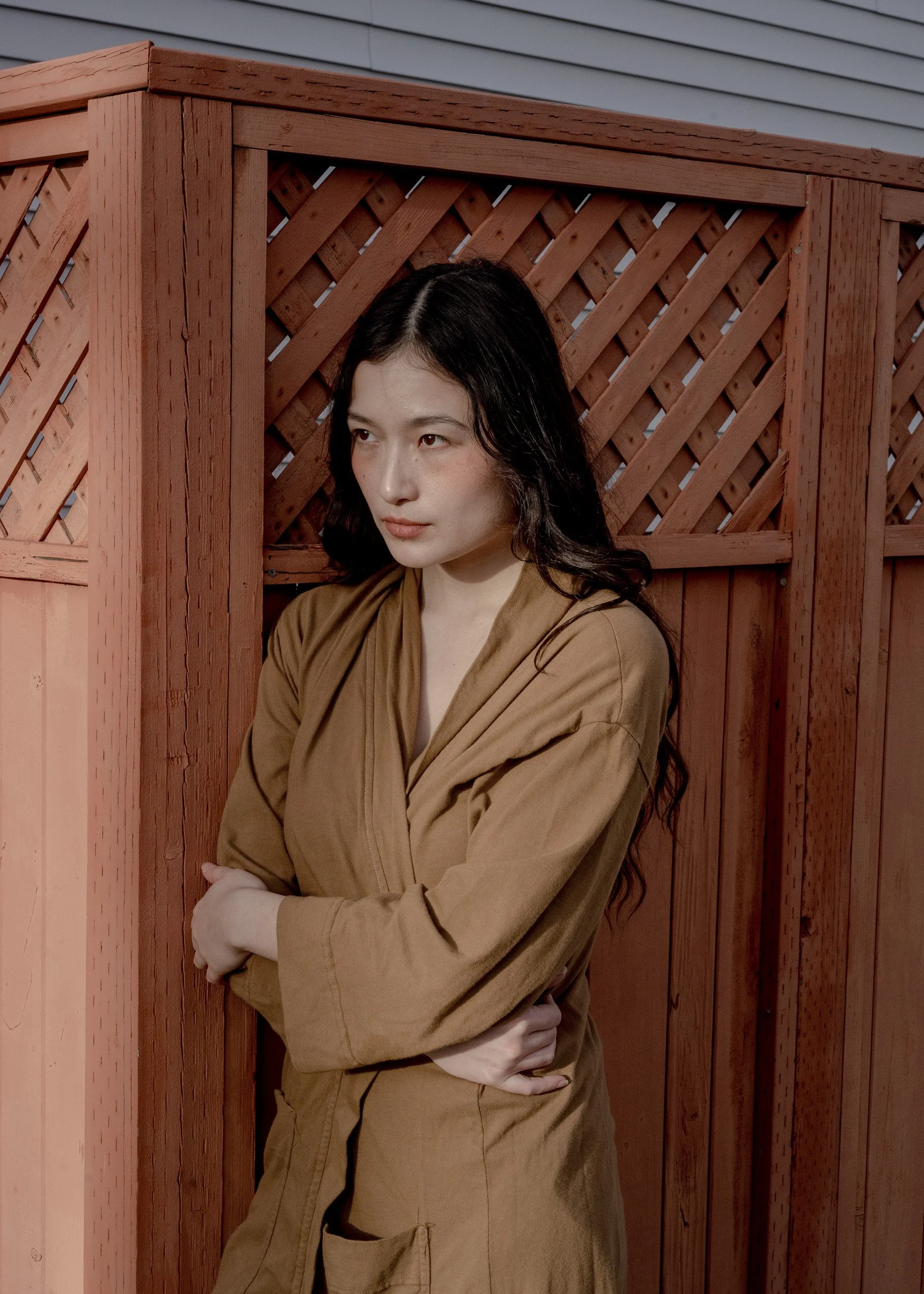 pansy almond robe