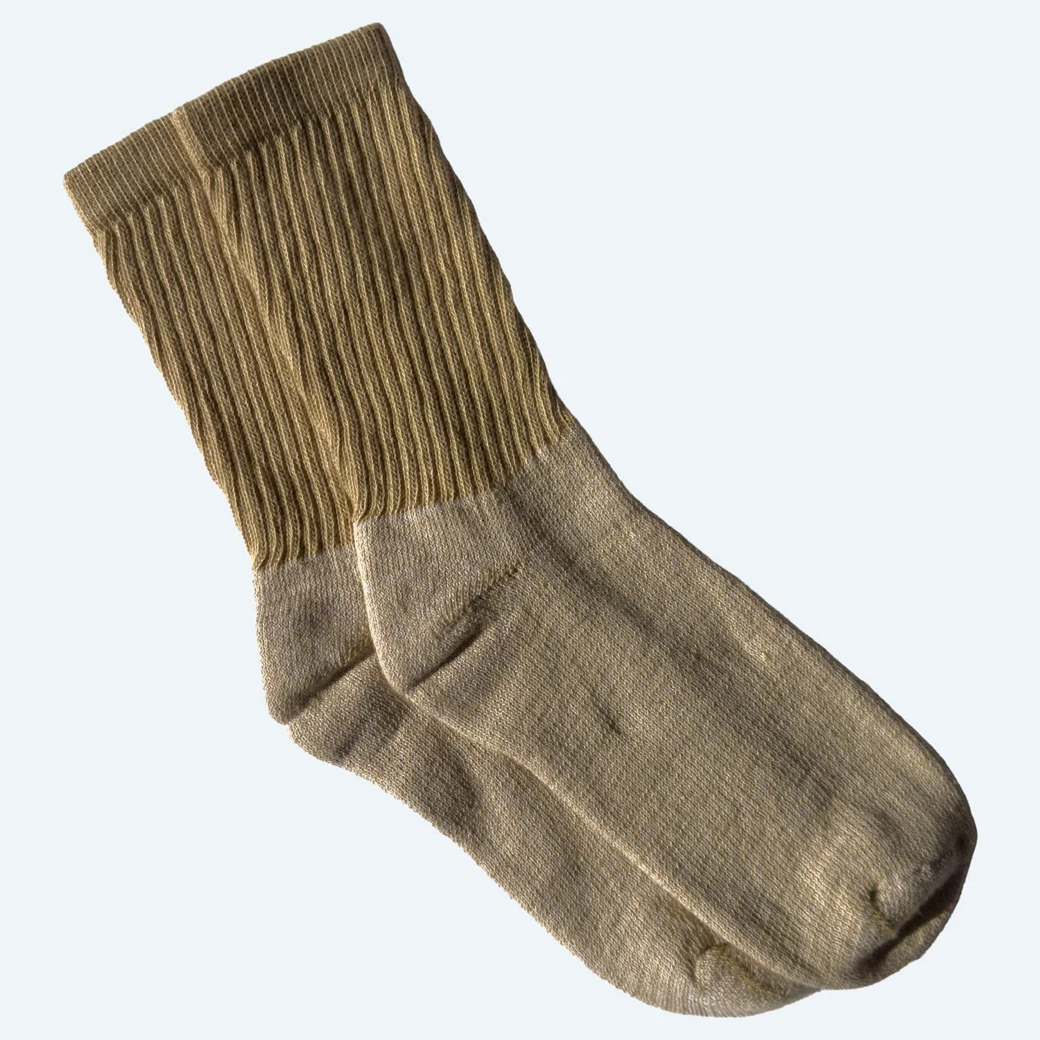 Pansy organic cotton color-grown socks in green
