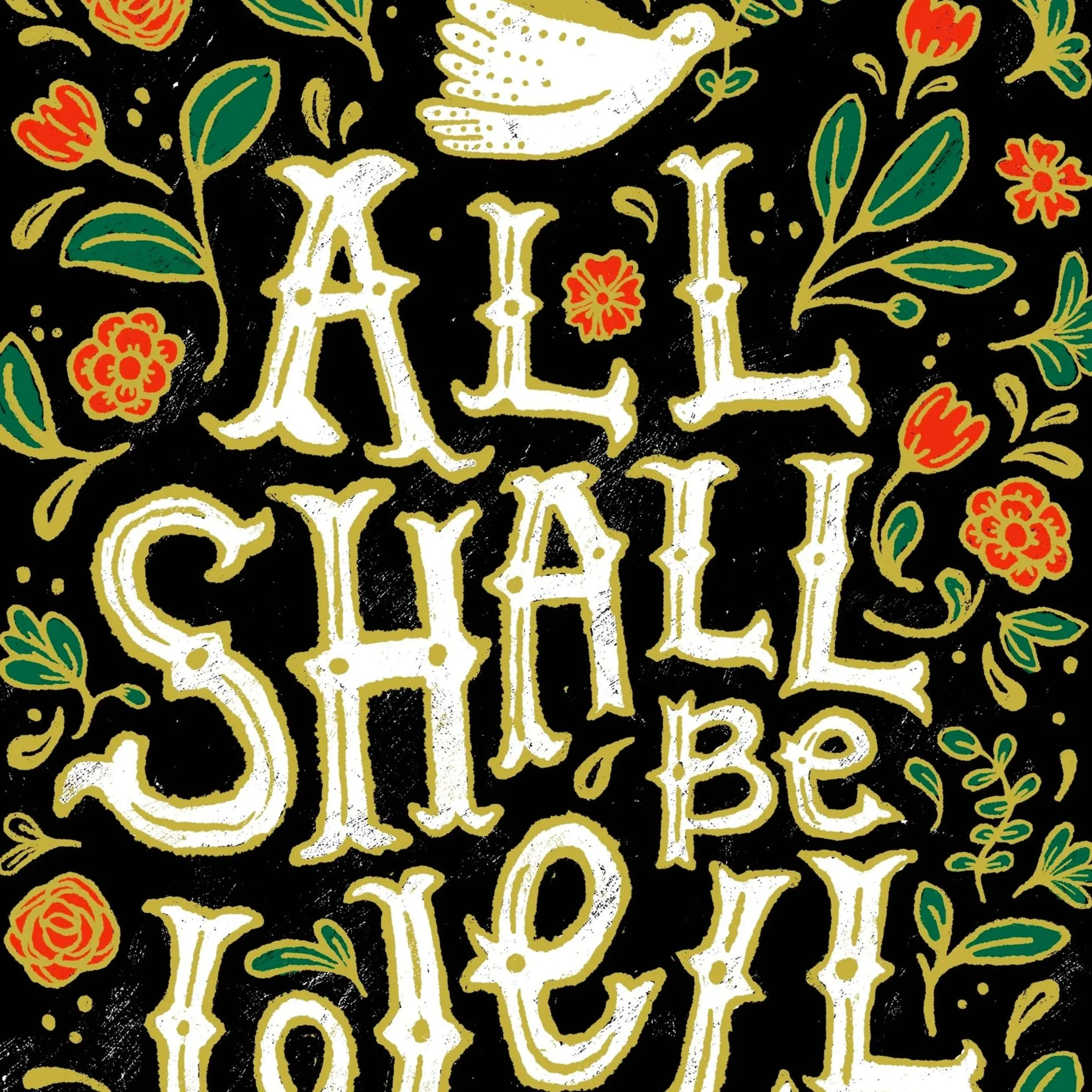 All Shall Be Well Lettering Design