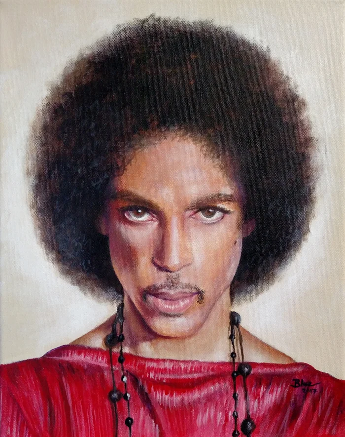 Prince with Afro