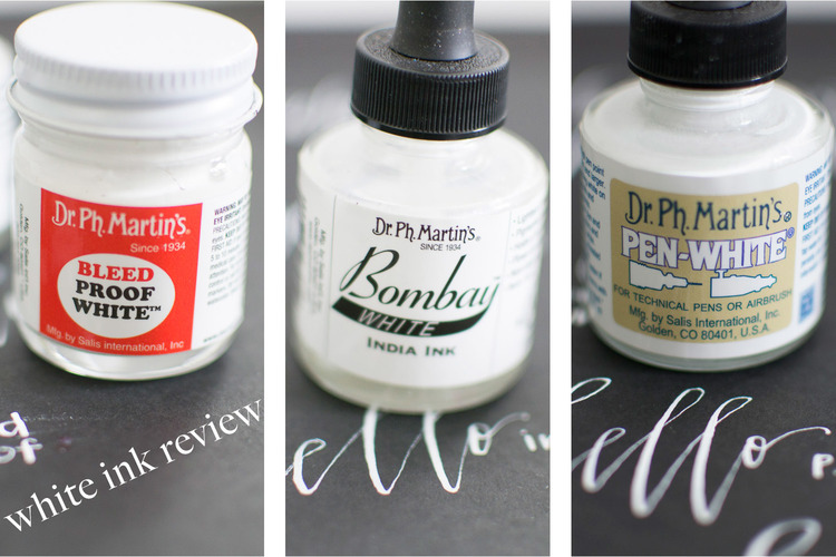 How to use Dr PH Martin's Bleedproof White - Must Have Ink for Pointed Pen  Calligraphy 