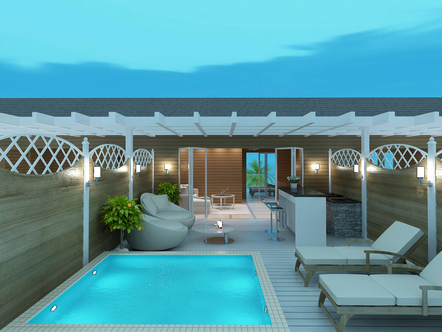 3D Renderings Turtle Cove - Turks and Caicos