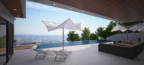 Another example of how the environment can really help a piece look realistic. The level of photorealism including light, shadows, texture, even smog on the skyline that can be created in 3d rendering software can be mindblowing!