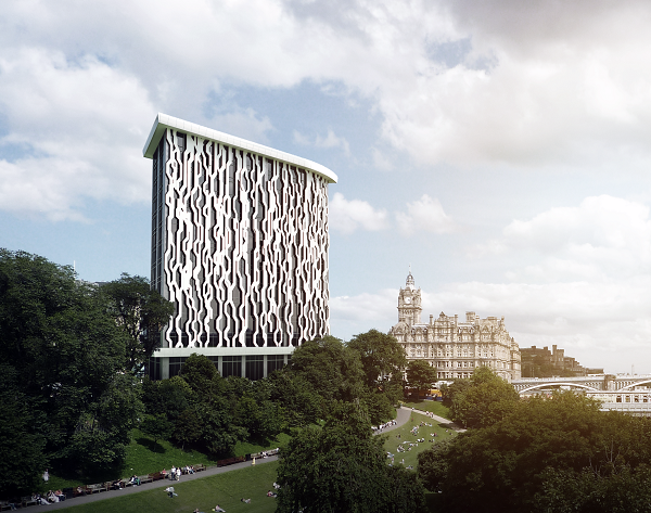 Did you guess right? Yep, this is the voucher winning rendering, thanks to the unique architecture of the building. But also notice the realism of the people on the lawn and path, and of the bridge and buildings in the background. This is our number one pick for best rendering of August. 