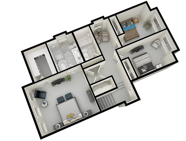 We wanted to start the list with a couple of floor plan renderings, we know that these aren’t the most impressive or creative, but they can bring great results when marketing your project.