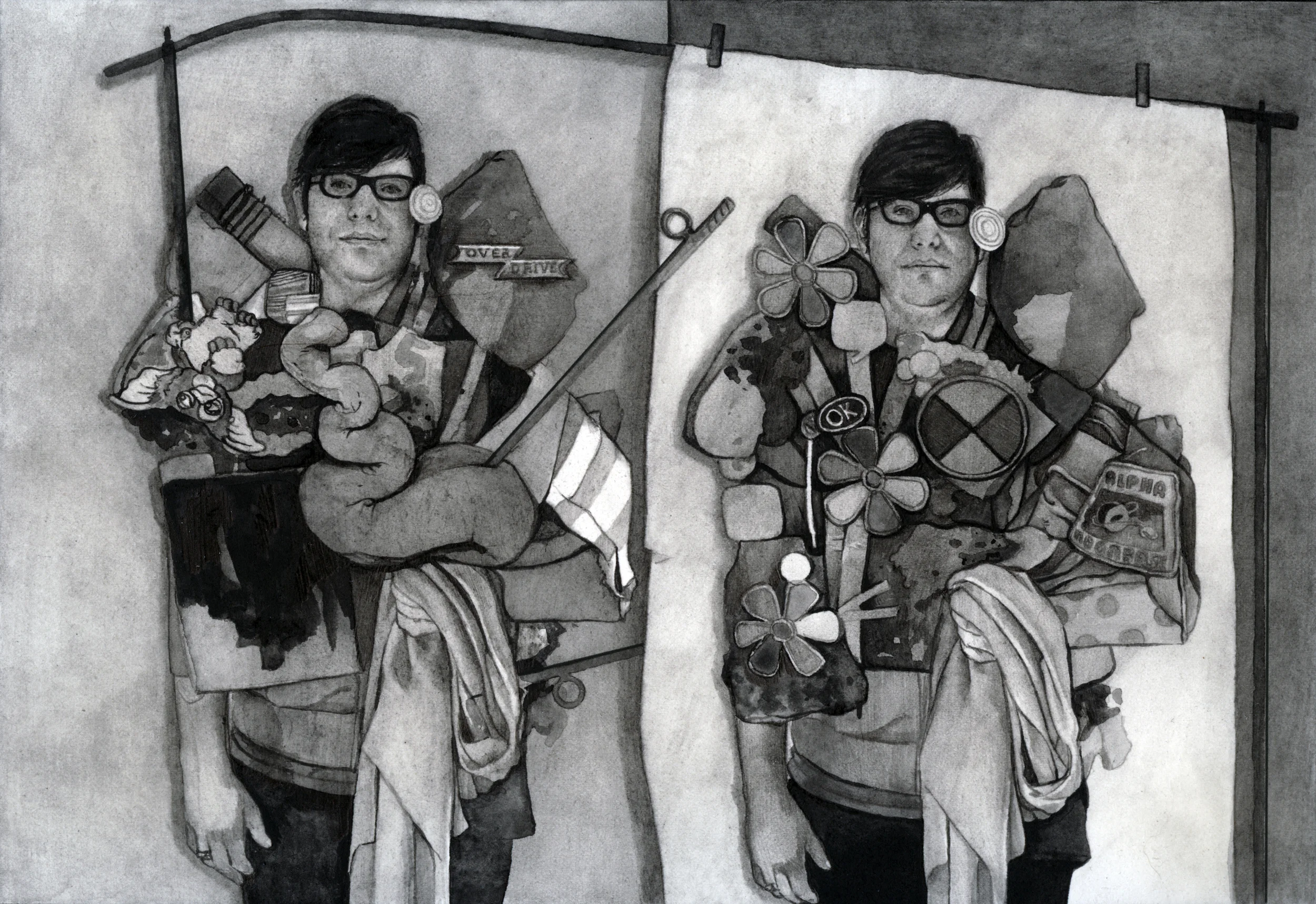 David with objects and an image of david with objects.jpg