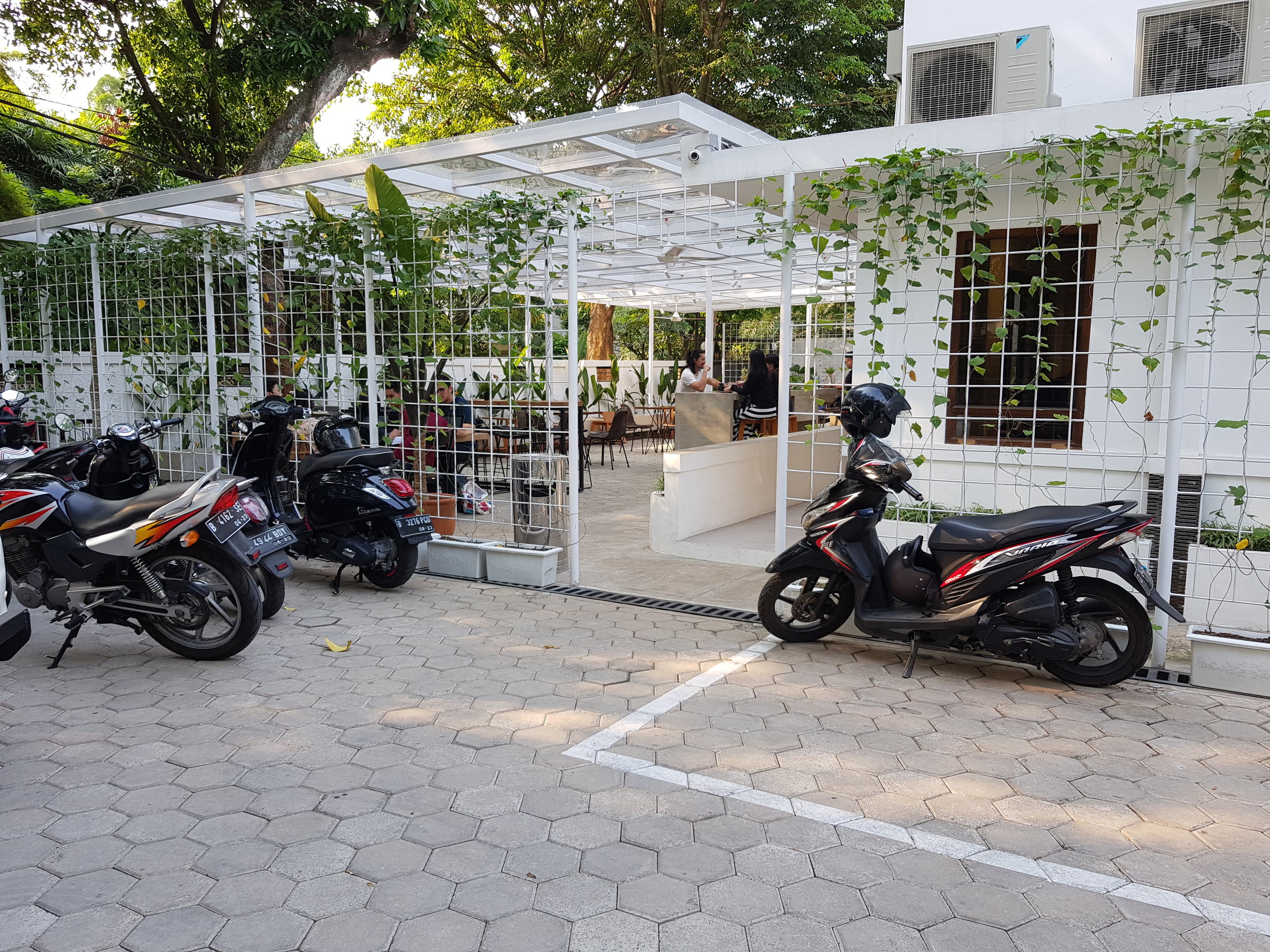 Entrance to outdoor area