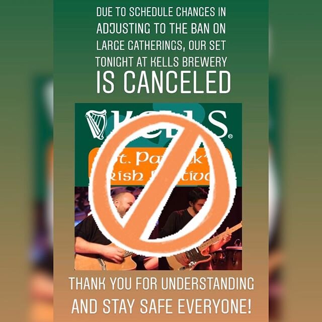 Due to changes in the live music schedule in adjusting to the Oregon State ban on large gatherings, our set tonight (3/13/20) has been canceled. Thank you for understanding and stay safe everyone! 🙌🏼❤️🙌🏼