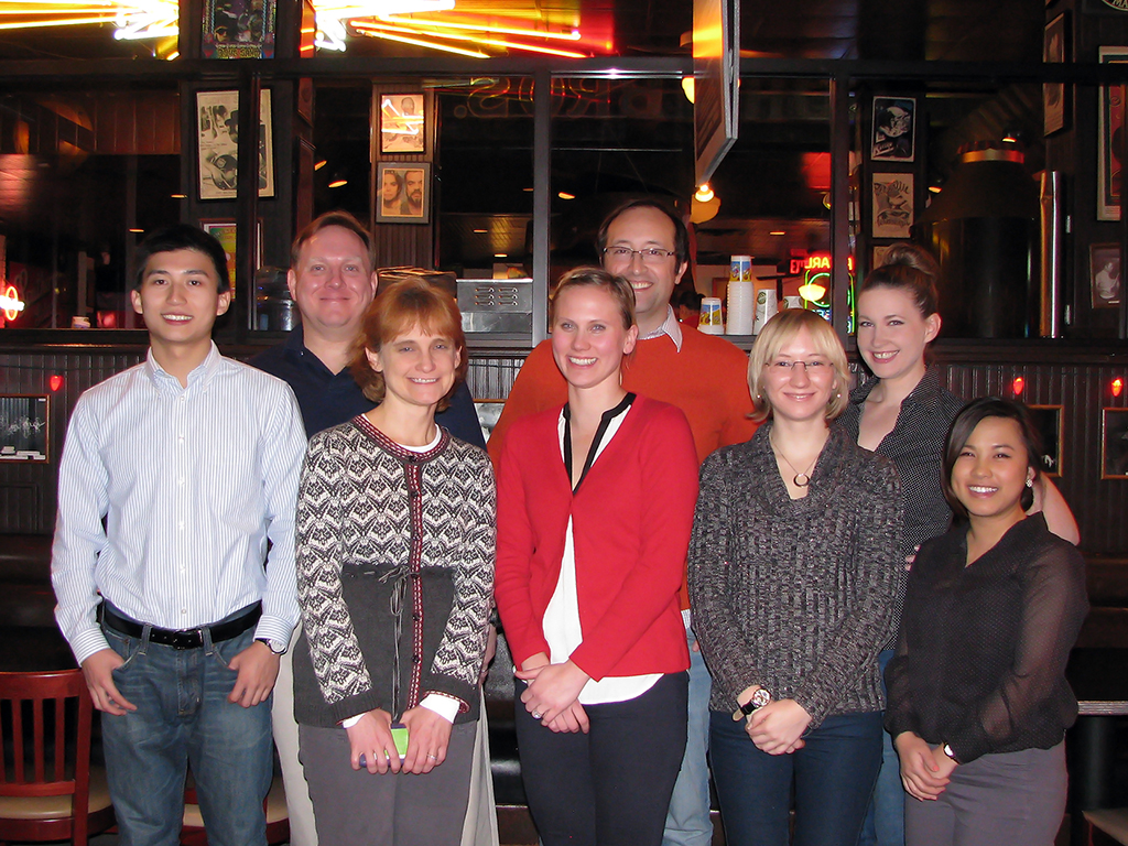 Jason, Stephen, Dr C, Kristina, Mark, Kelly, Wendy and Lillian - Lab Dinner 2014