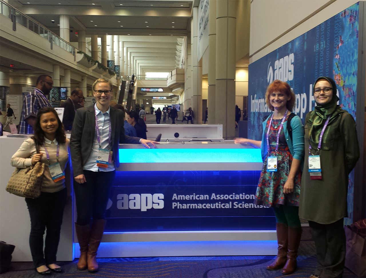 Lillian, Kristina, Dr Croyle and Irnela at AAPS 2015 in Orlando, Florida