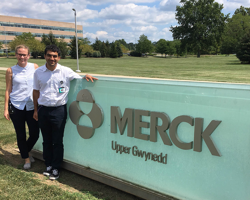 Kristina and another Merck Future Talent intern.