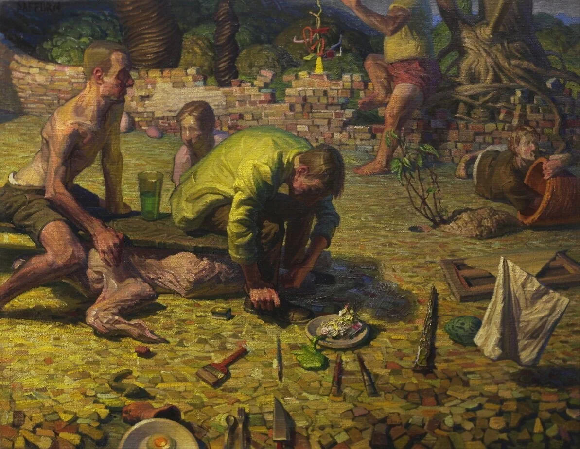 A Morsel
Oil on linen
64 x 76 cm
2017-2019