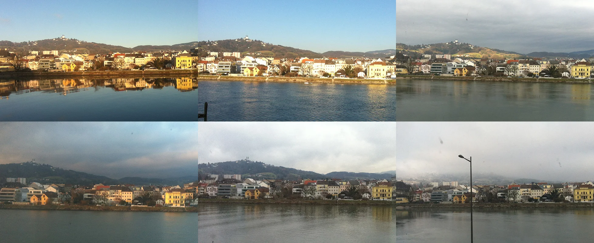 Across the Danube, from my studio and common room windows. The changes in the weather hour to hour were dramatic and always beautiful 