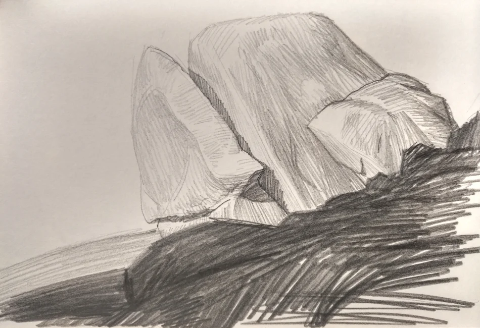 Monster split rock at Kissing Point.