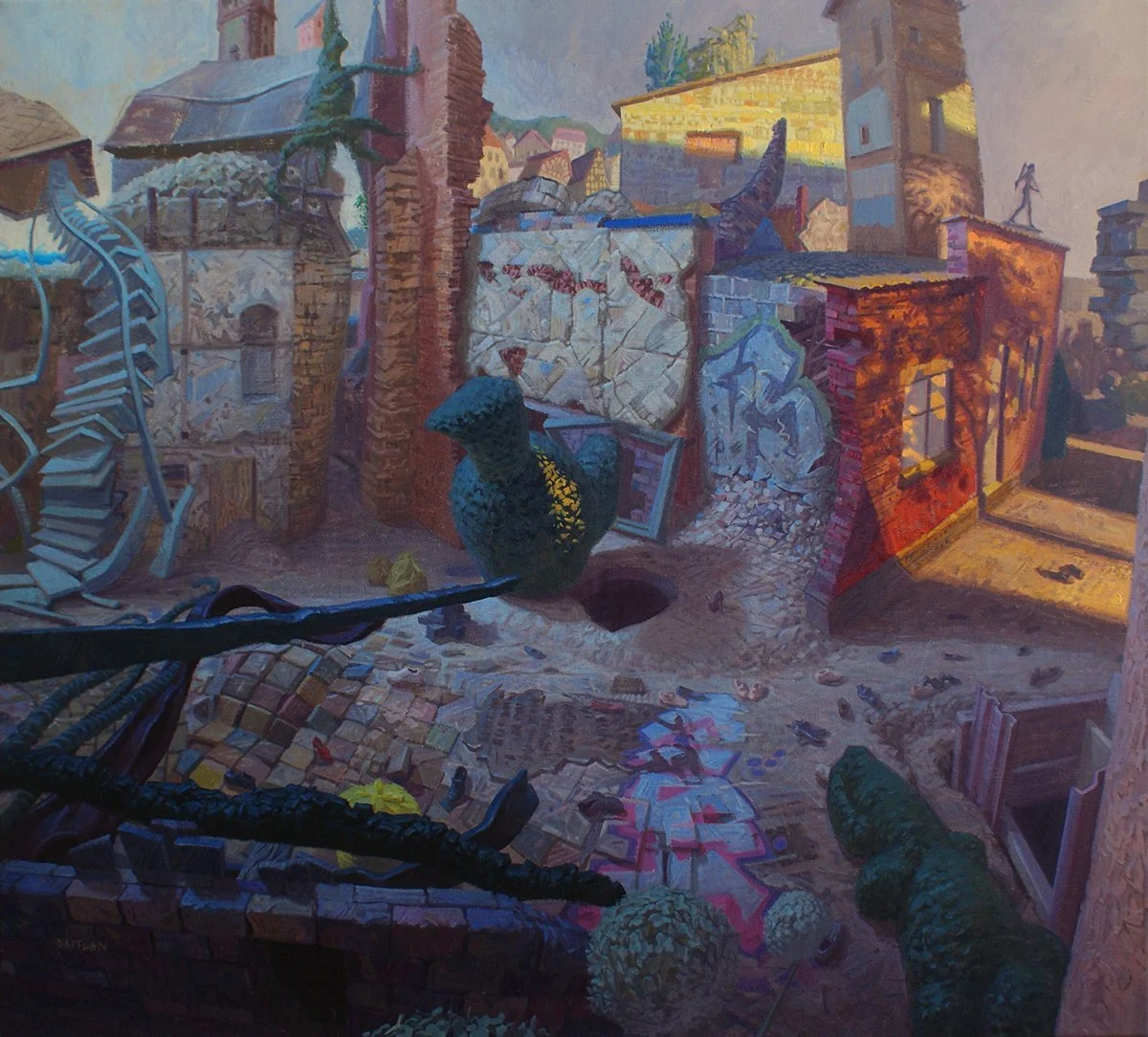 Walking Tapestry
Oil on linen
100 x 110 cm
2016