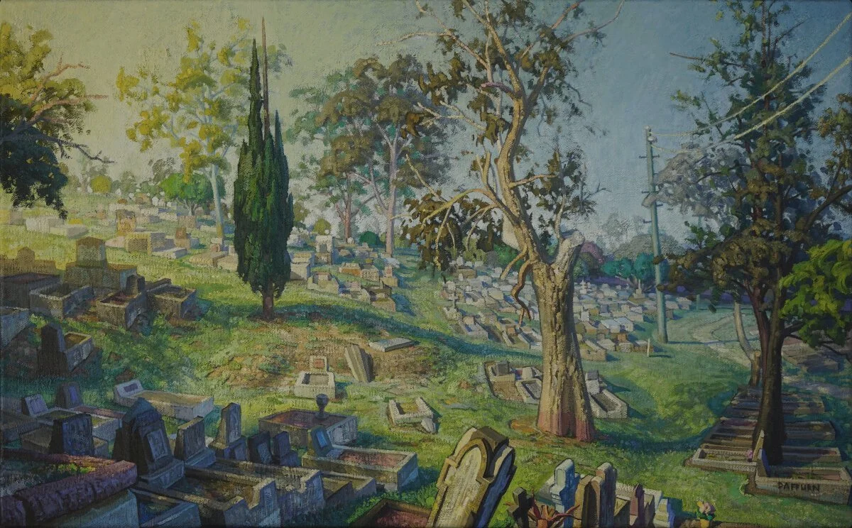 Balmoral Cemetery
Oil on linen
56 x 91.5 cm
2019