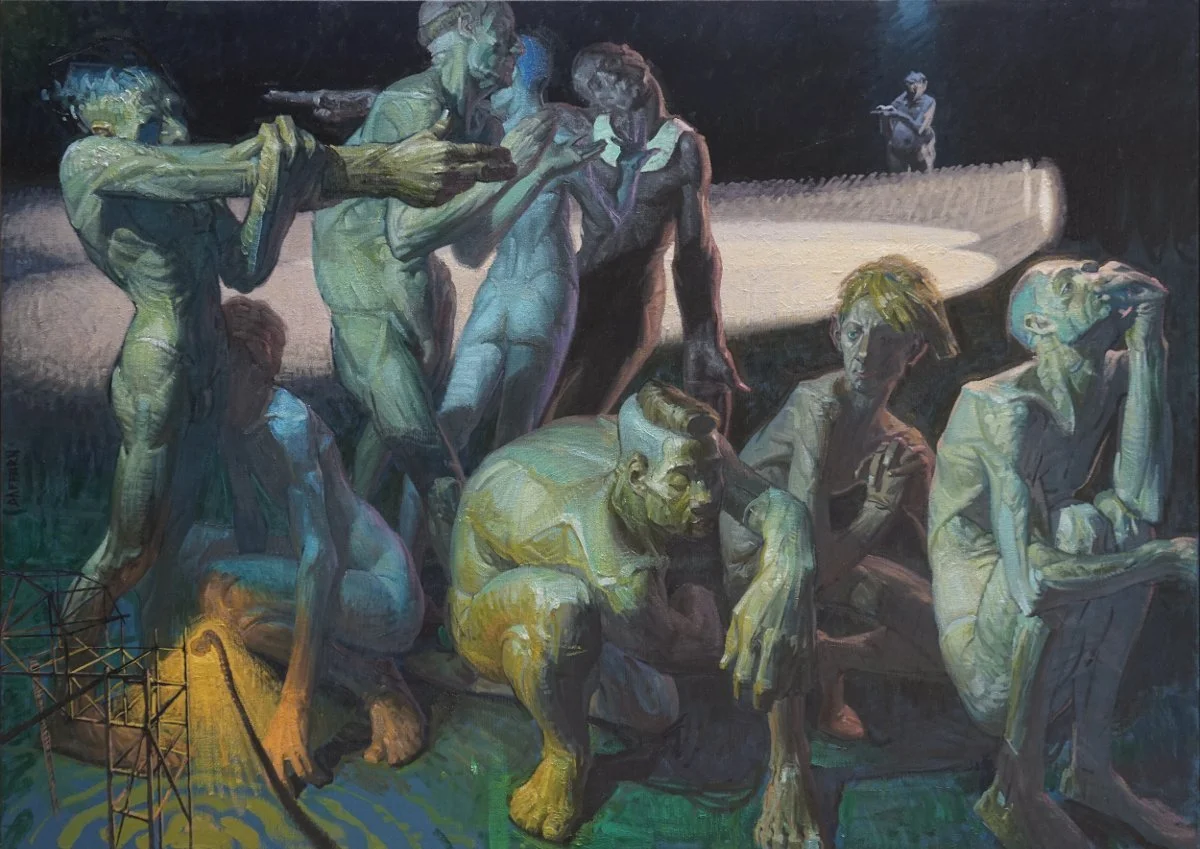 Alpha Beta Gamm
Oil on linen
100 x 150 cm
2017-2019